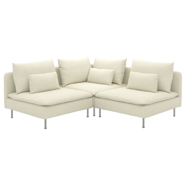 SÖDERHAMN Corner sofa, 3-seat, Johanneshov off-white