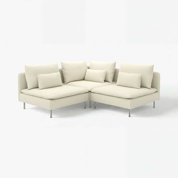 SÖDERHAMN Corner sofa, 3-seat, Johanneshov off-white