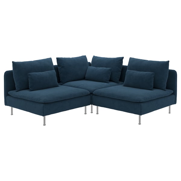 SÖDERHAMN Corner sofa, 3-seat, Kelinge dark blue
