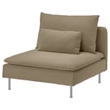 SÖDERHAMN Cover for 1-seat section, Johanneshov brown-beige