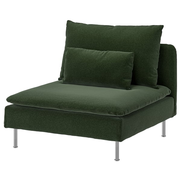 SÖDERHAMN Cover for 1-seat section, Johanneshov dark green