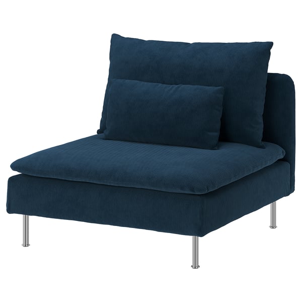 SÖDERHAMN Cover for 1-seat section, Kelinge dark blue