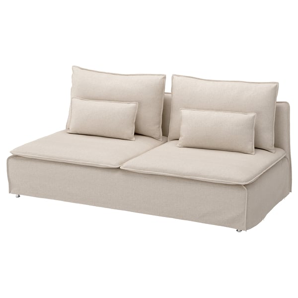 SÖDERHAMN Cover for 3-seat section, Gransel natural