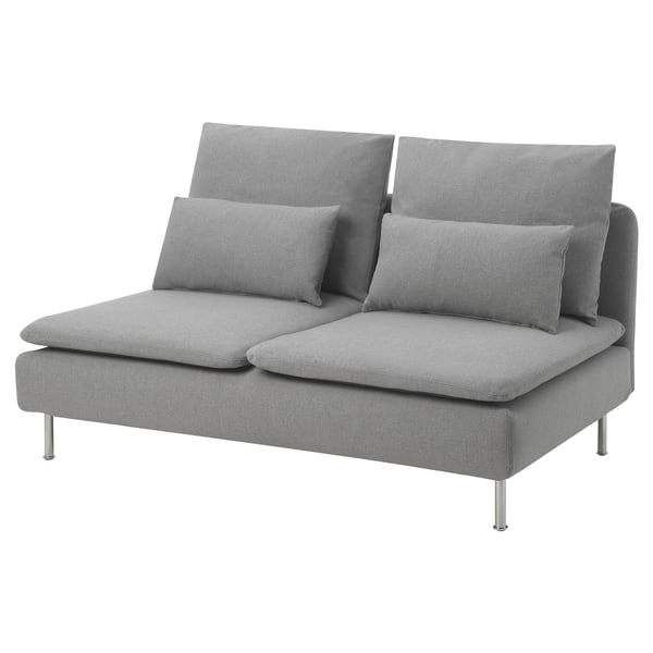 SÖDERHAMN Cover for compact 3-seat section, Tonerud grey