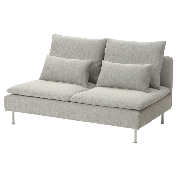 SÖDERHAMN Cover for compact 3-seat section, Viarp beige/brown