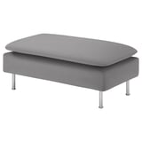 SÖDERHAMN Cover for footstool, Tonerud grey, 93x52 cm