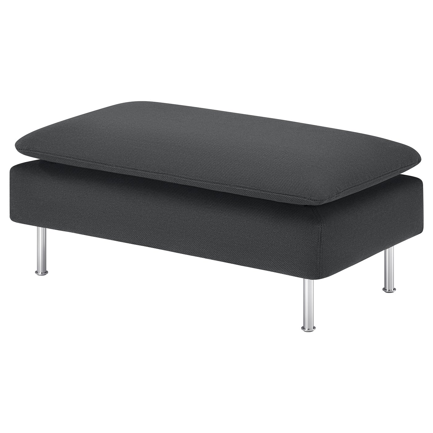 SÖDERHAMN footstool, Fridtuna dark grey, 93x52 cm - IKEA