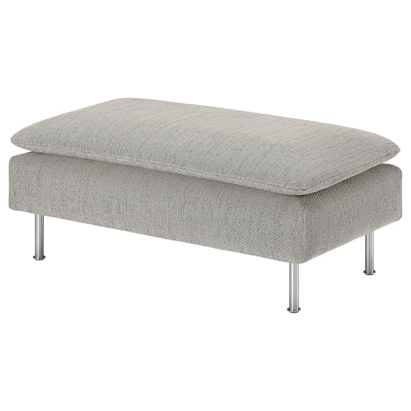 SÖDERHAMN Footstool, Viarp beige/brown, 93x52 cm