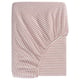SOLFIBBLA Fitted sheet, white red/stripe, 90x200 cm
