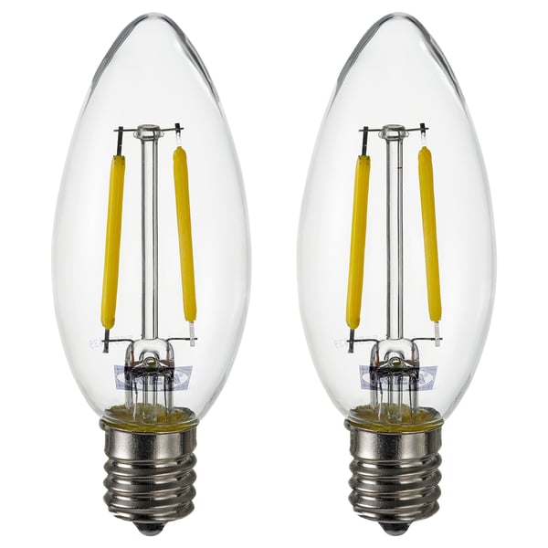 SOLHETTA LED bulb E17 250 lumen, chandelier/clear