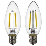 SOLHETTA LED bulb E17 250 lumen, chandelier/clear