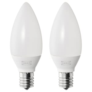 SOLHETTA LED bulb E17 250 lumen, chandelier/opal white