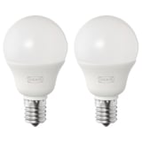 SOLHETTA LED bulb E17 440 lumen, globe opal white