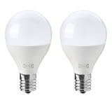 SOLHETTA LED bulb E17 810 lumen, dimmable/globe opal white, 45 mm