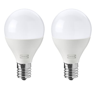 SOLHETTA LED bulb E17 810 lumen, dimmable/globe opal white, 45 mm