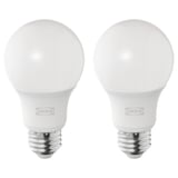 SOLHETTA LED bulb E26 810 lumen, dimmable/globe opal white