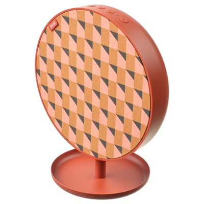 SOLSKYDD Portable Bluetooth speaker, orange, 19 cm