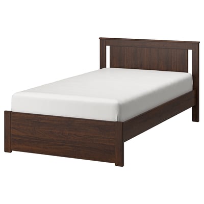 SONGESAND Bed frame, brown, 120x200 cm
