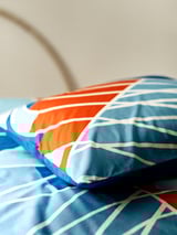 SPORTSLIG Duvet cover and pillowcase, running track, 150x200/50x60 cm
