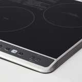 STAMKUND Induction hob with radiant heater, black