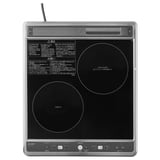 STAMKUND Induction hob with radiant heater, black