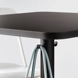 STENSELE Bar table, anthracite/anthracite, 70x70 cm