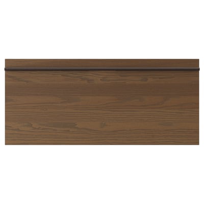 STENSTA Drawer front, dark brown ash veneer, 90x40 cm