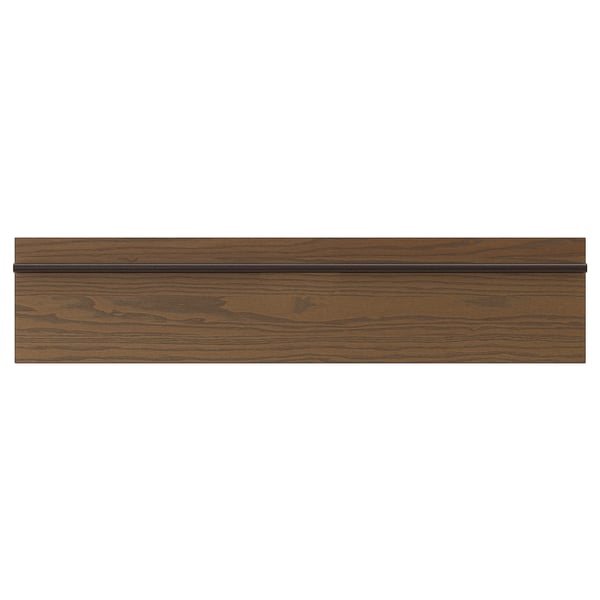 STENSTA Drawer front, dark brown ash veneer, 90x20 cm