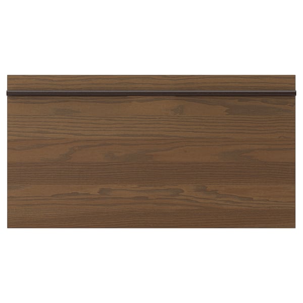 STENSTA Drawer front, dark brown ash veneer, 75x40 cm