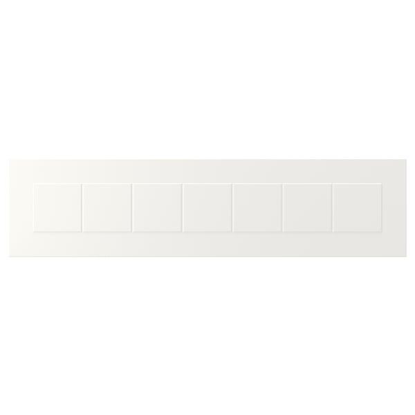 STENSUND Drawer front, white, 80x20 cm