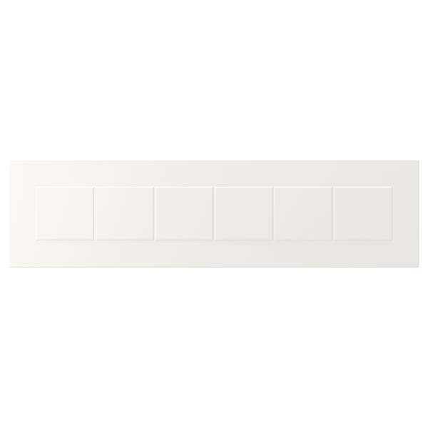 STENSUND Drawer front, white, 75x20 cm
