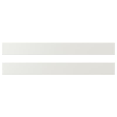 White rectangular furniture panels, fiberboard material, smooth design.