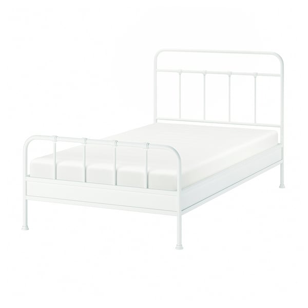 STJÄRNÖ Bed frame, white/Lillhällan, 120x200 cm