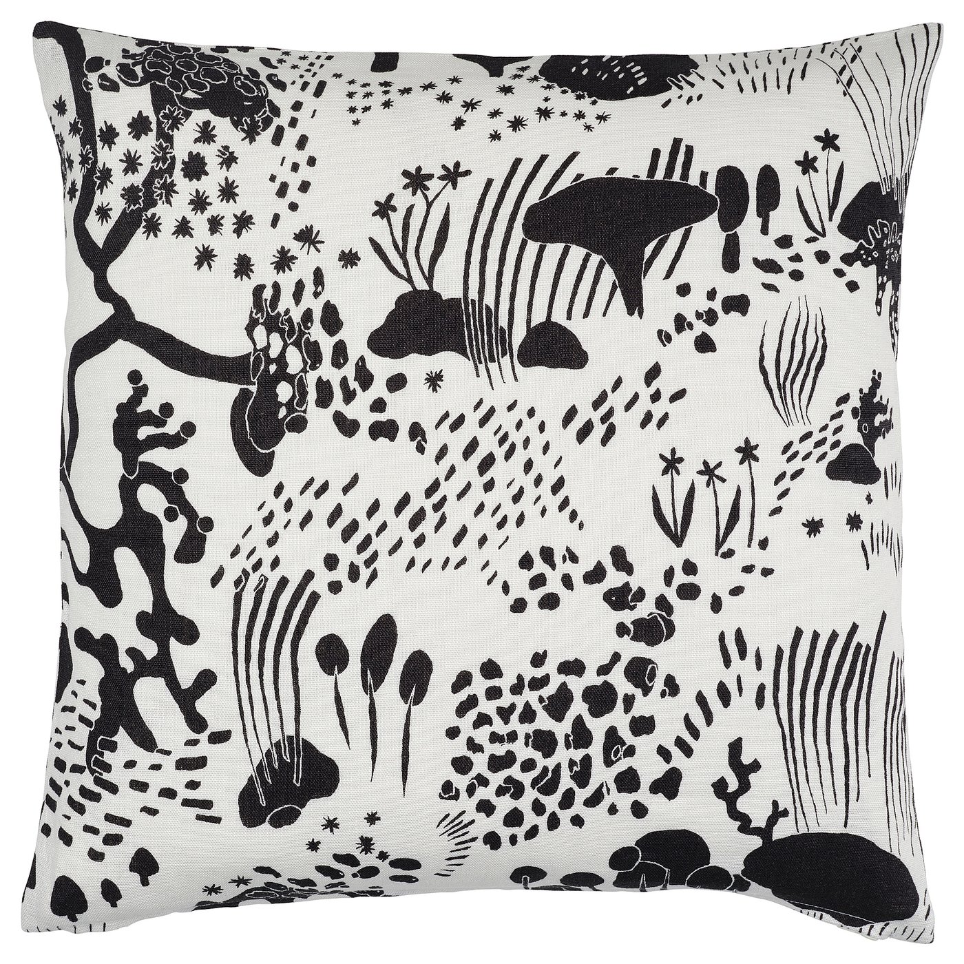 STOCKHOLM 2025 cushion cover, white/black, 50x50 cm - IKEA