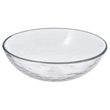 STRANDKRABBA Bowl, glass/transparent, 15 cm
