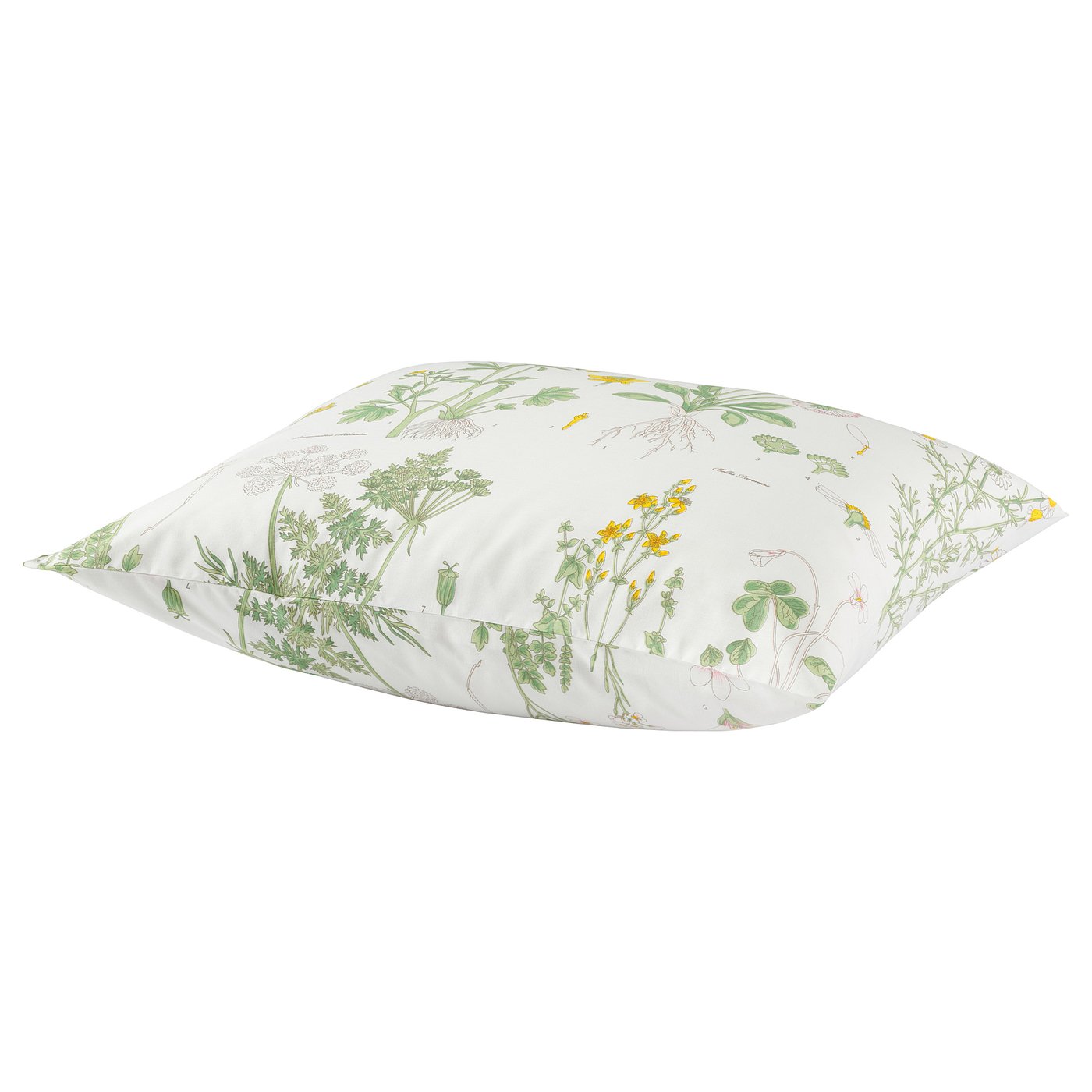 STRANDKRYPA pillowcase, white/floral pattern, 50x60 cm IKEA