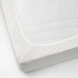 STRANDLOKA Fitted sheet, white, 90x200 cm