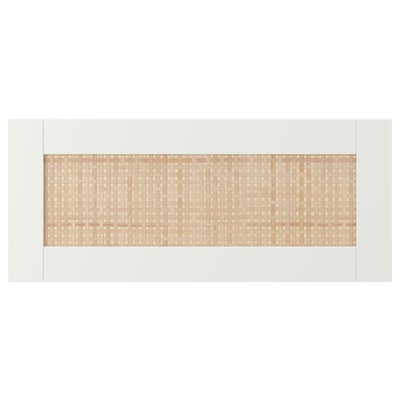 STUDSVIKEN drawer front, woven poplar, light beige, rectangular, natural texture.