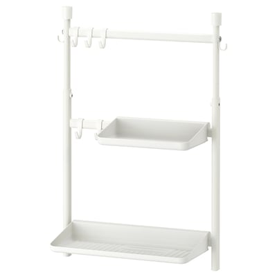 SUNNERSTA Kitchen organiser set, no drill/shelf/dish drnr/hook