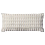 SVARTPOPPEL Cushion, off-white, 30x65 cm