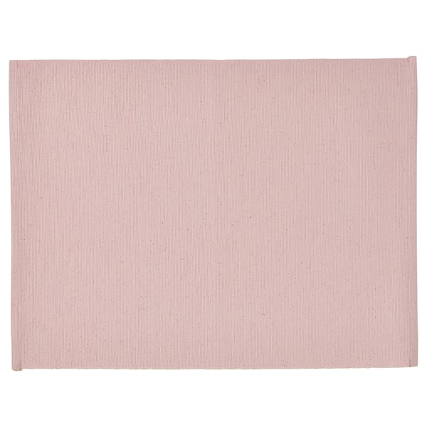 SVARTSENAP Place mat, light pink, 35x45 cm