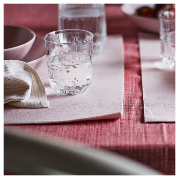 SVARTSENAP Place mat, light pink, 35x45 cm