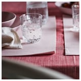 SVARTSENAP Place mat, light pink, 35x45 cm
