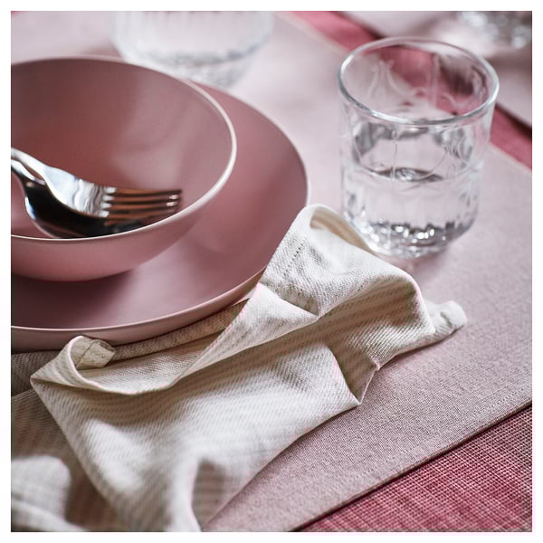 SVARTSENAP Place mat, light pink, 35x45 cm