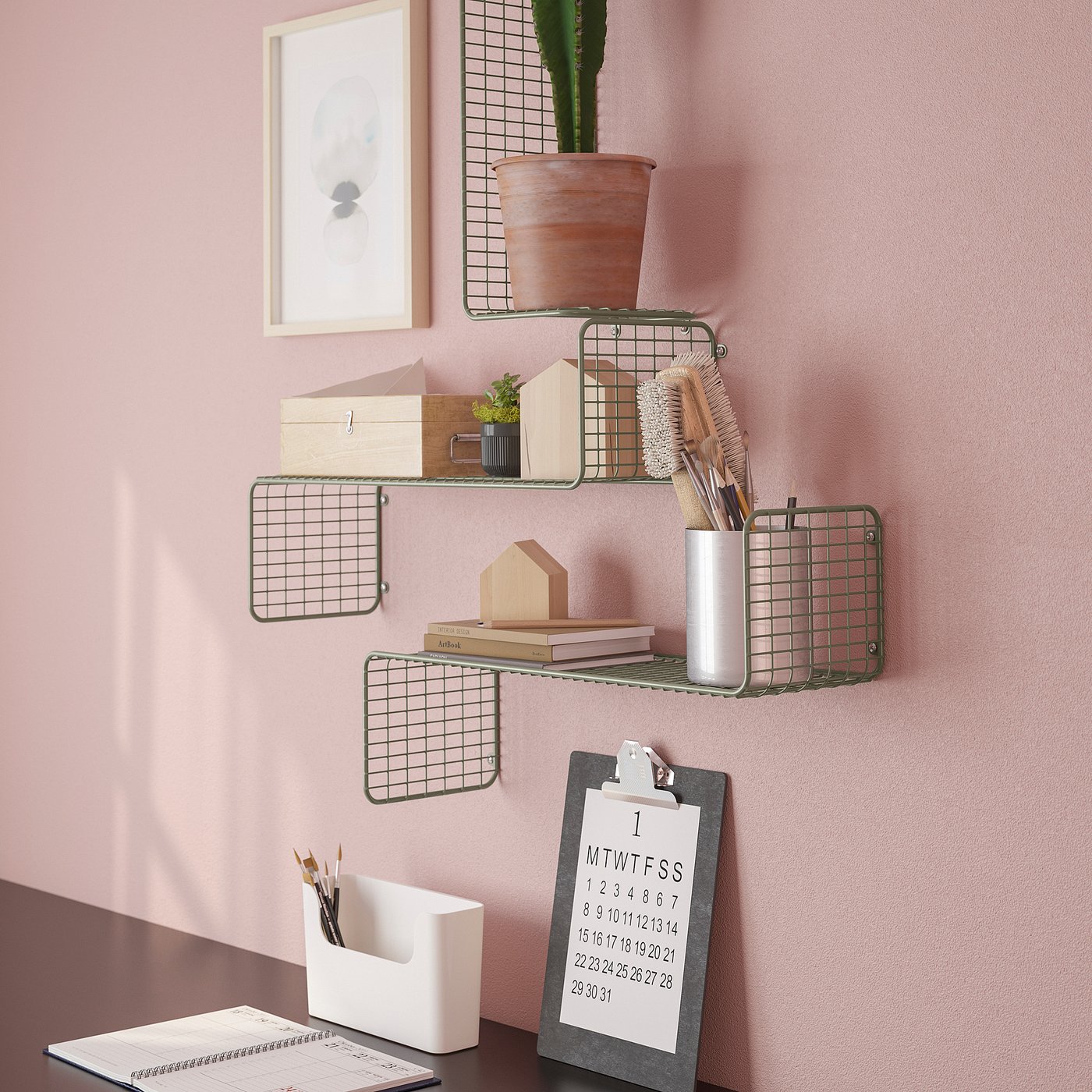 IKEA SVENSHULT ウォールシェルフ SVENSHULT wall shelf, grey-green, 60x20 cm - IKEA