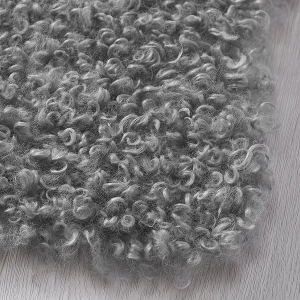 SVINDINGE Rug, grey, 55x85 cm
