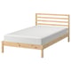TARVA Bed frame, pine/Luröy, 120x200 cm