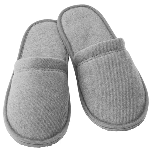 TÅSJÖN slippers, grey, L/XL IKEA