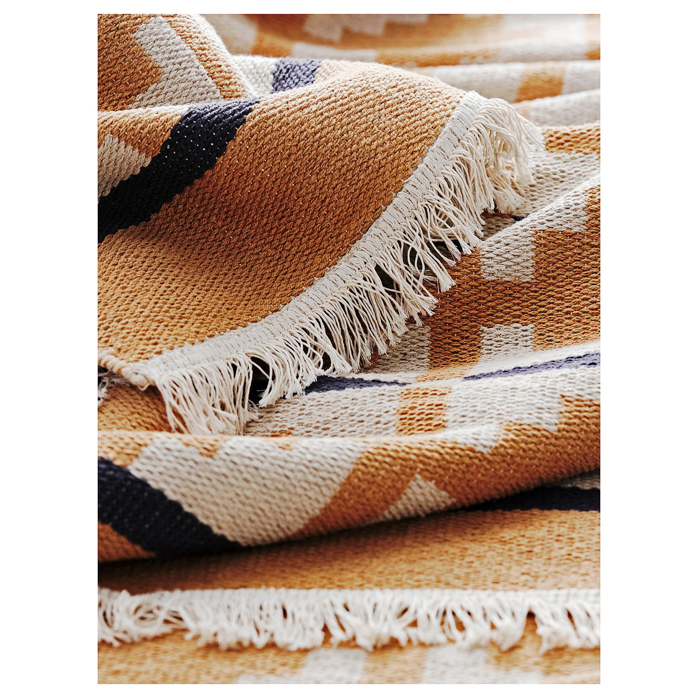 TELEGRAFLINJE rug, flatwoven, yellow-beige, 170x240 cm - IKEA