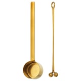 TEMPERERAD Coffee measure and clip, brass-colour